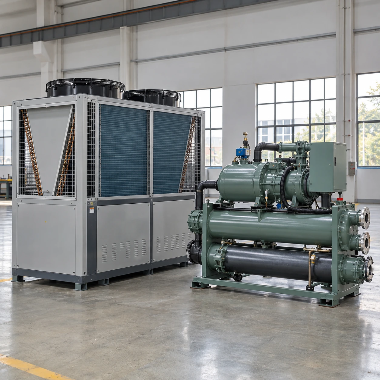 air cooled chiller vs water cooled chiller