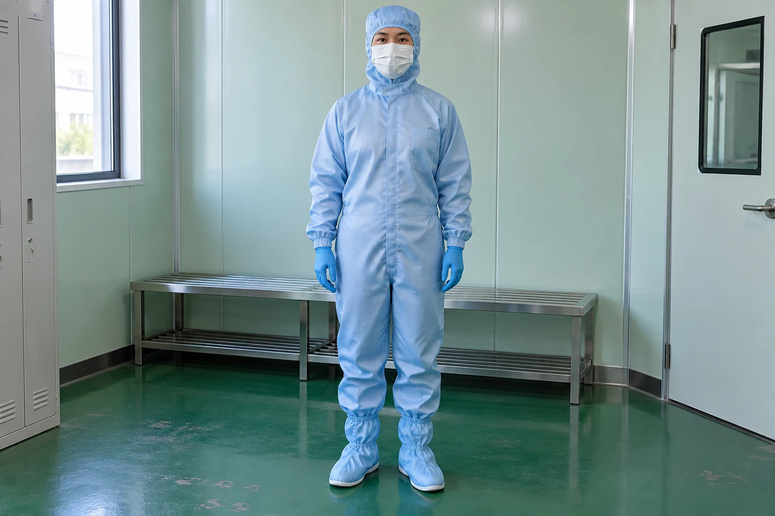 semiconductor cleanroom suit