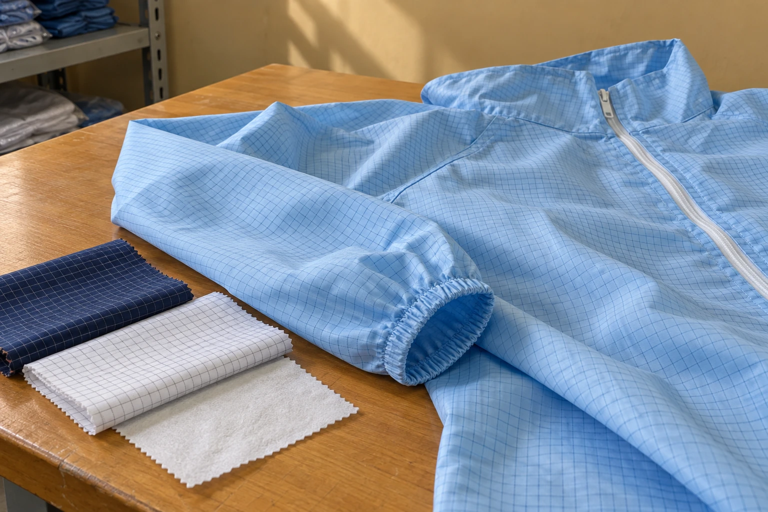cleanroom suit material