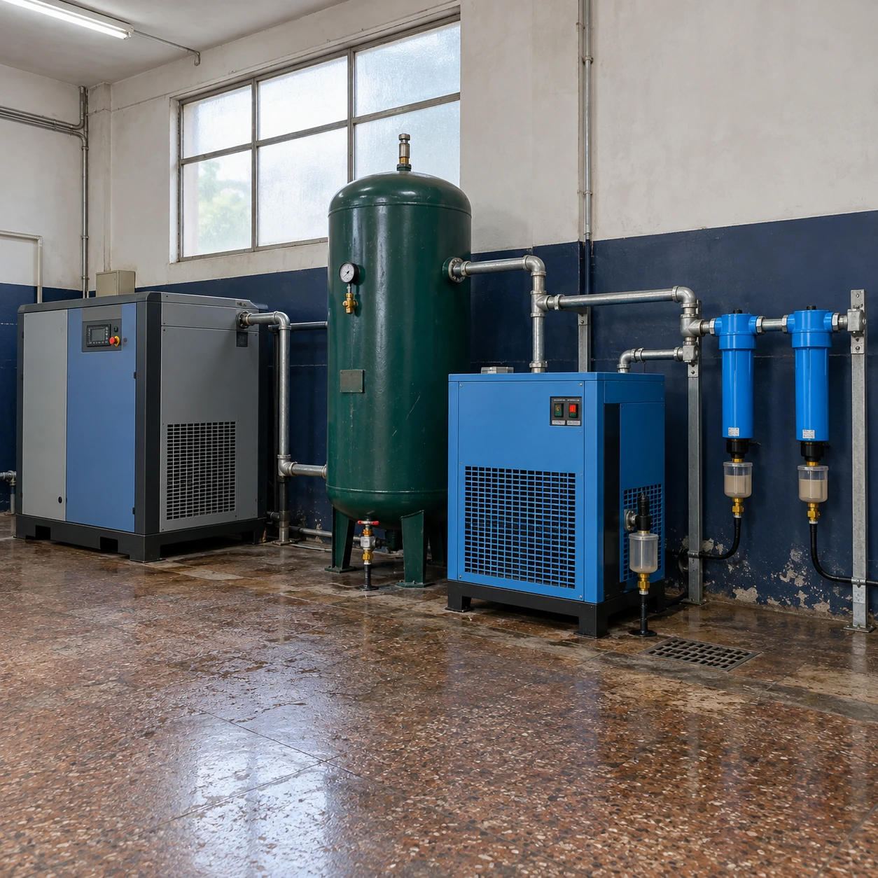 compressed air dryer system