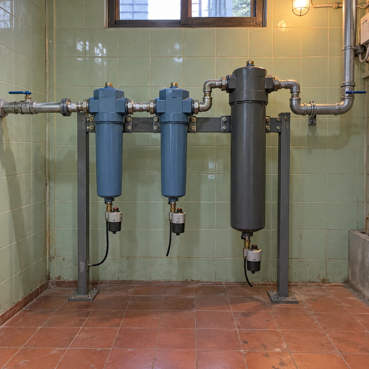 compressed air filter system