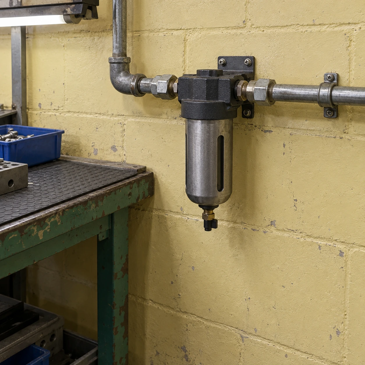 inline compressed air filter