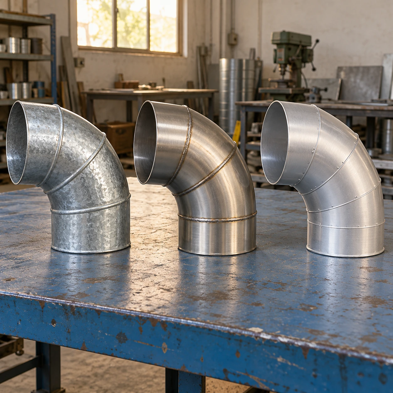 metal duct elbows