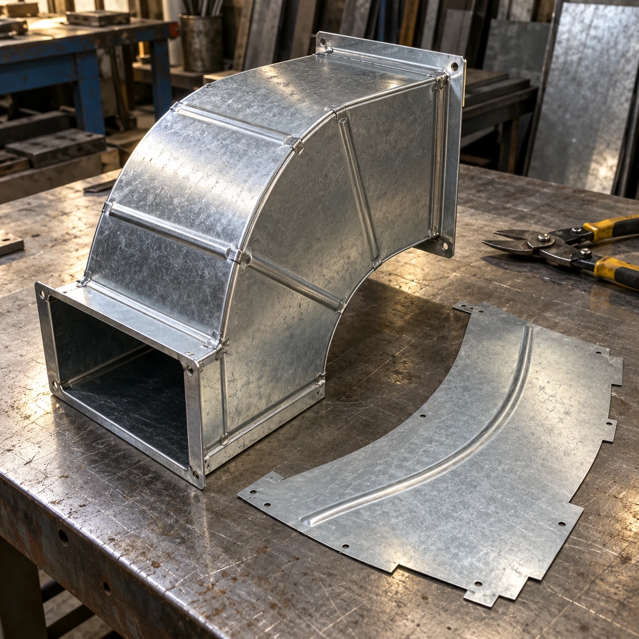 sheet metal duct elbows