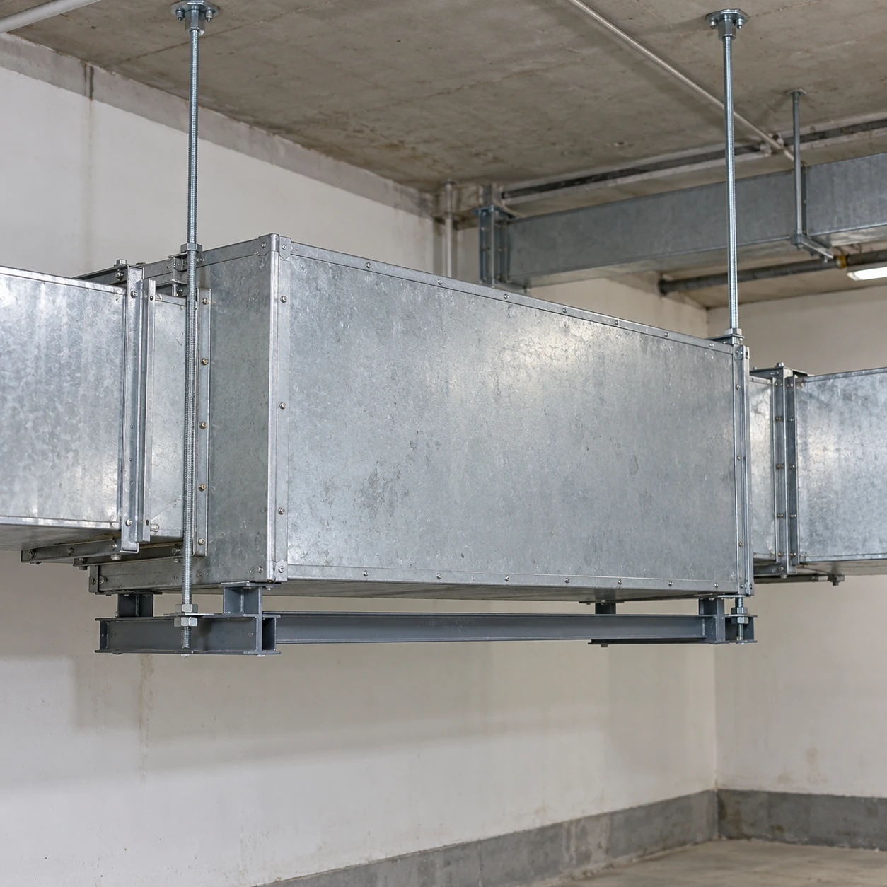 duct silencer installation