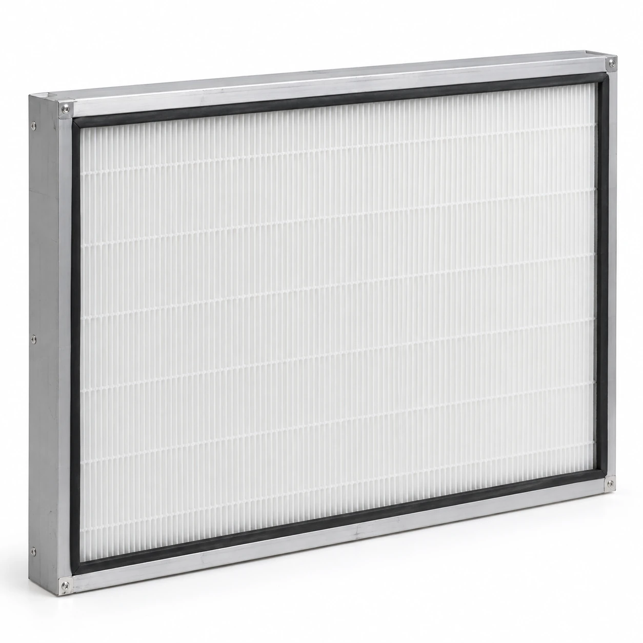 Replacement HEPA filter panel for an industrial fan filter unit