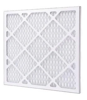Cardboard-frame pleated panel pre-filter