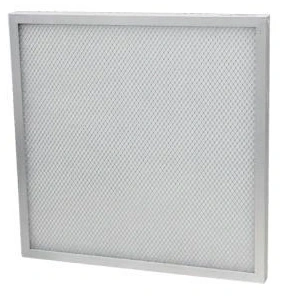 Aluminium-frame flat panel pre-filter