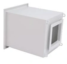 Deep-pleat HEPA terminal housing