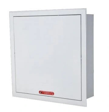 Locally operated plate-type smoke exhaust outlet