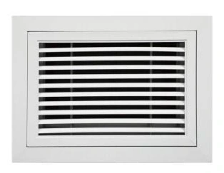 Hinged fixed-blade grille