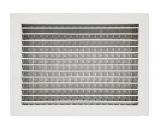 Double-deflection grille