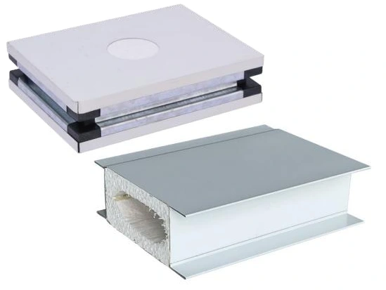 Magnesium oxysulfate sandwich panel