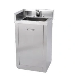 Sensor-operated stainless handwash sink