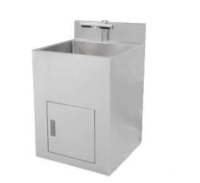 Sink with a combined washing and drying fixture