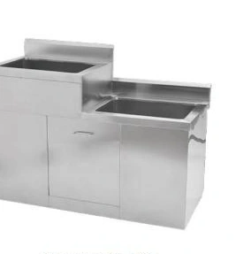 High-Low Stainless Steel Sink