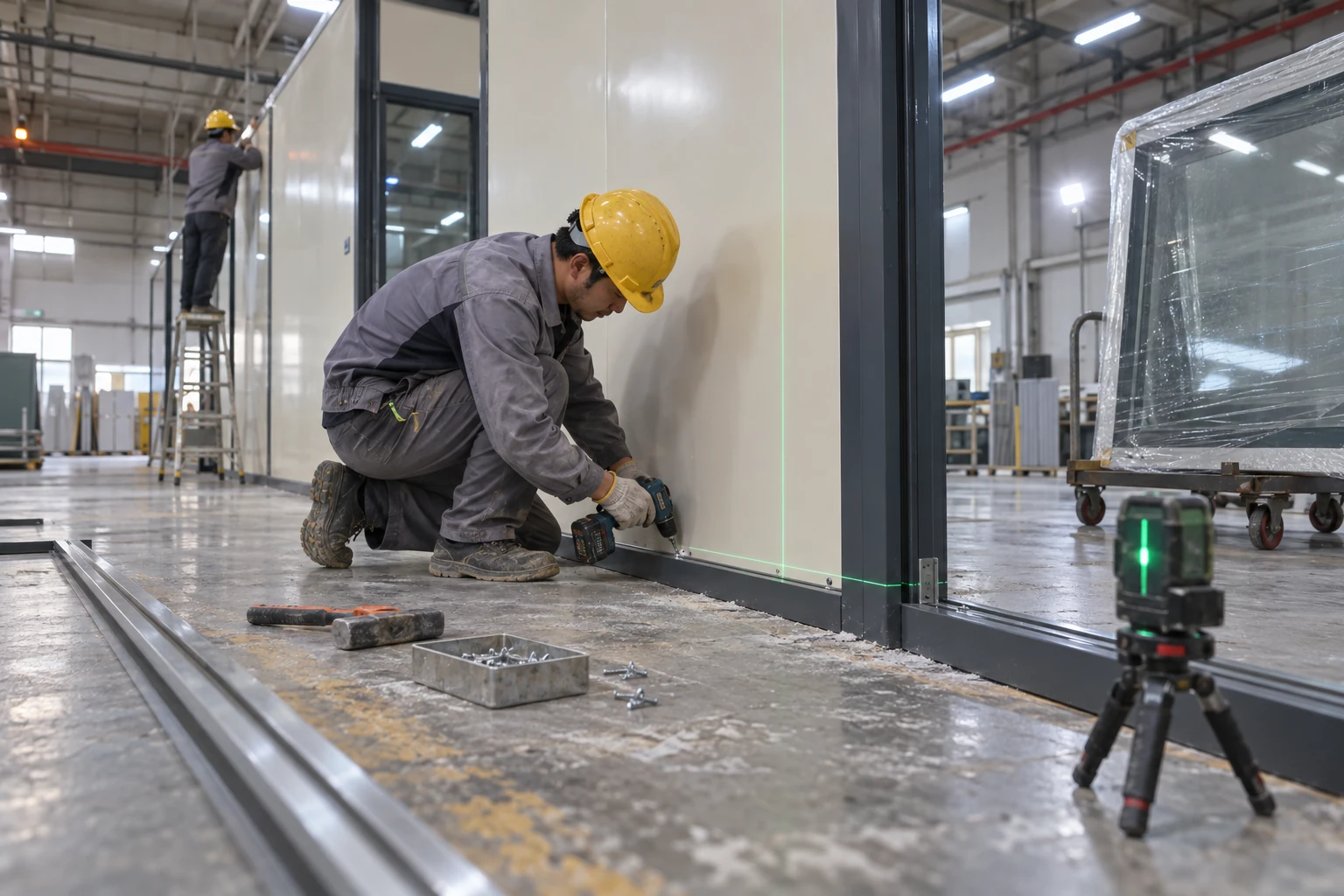 modular cleanroom installation