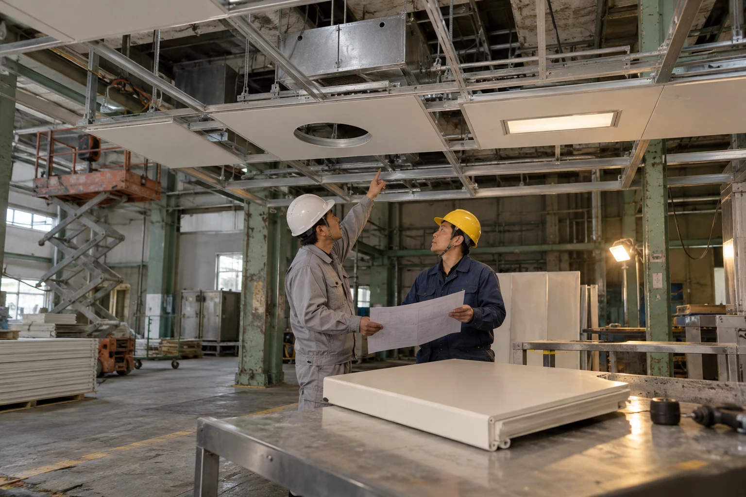 modular cleanroom ceiling panels design