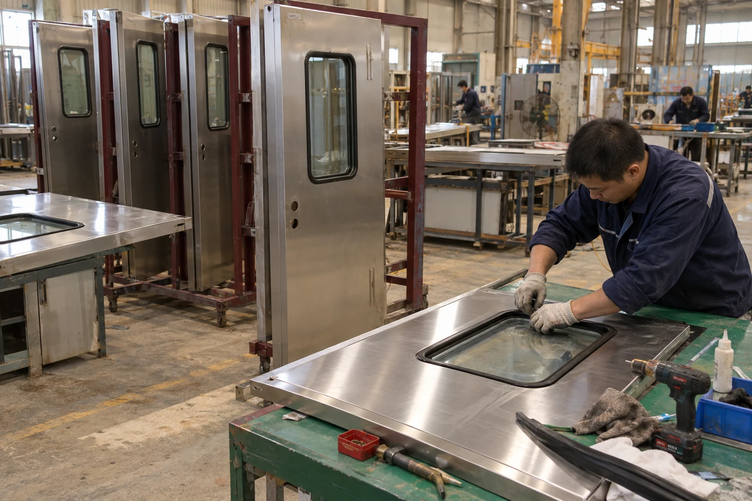 modular cleanroom doors factory