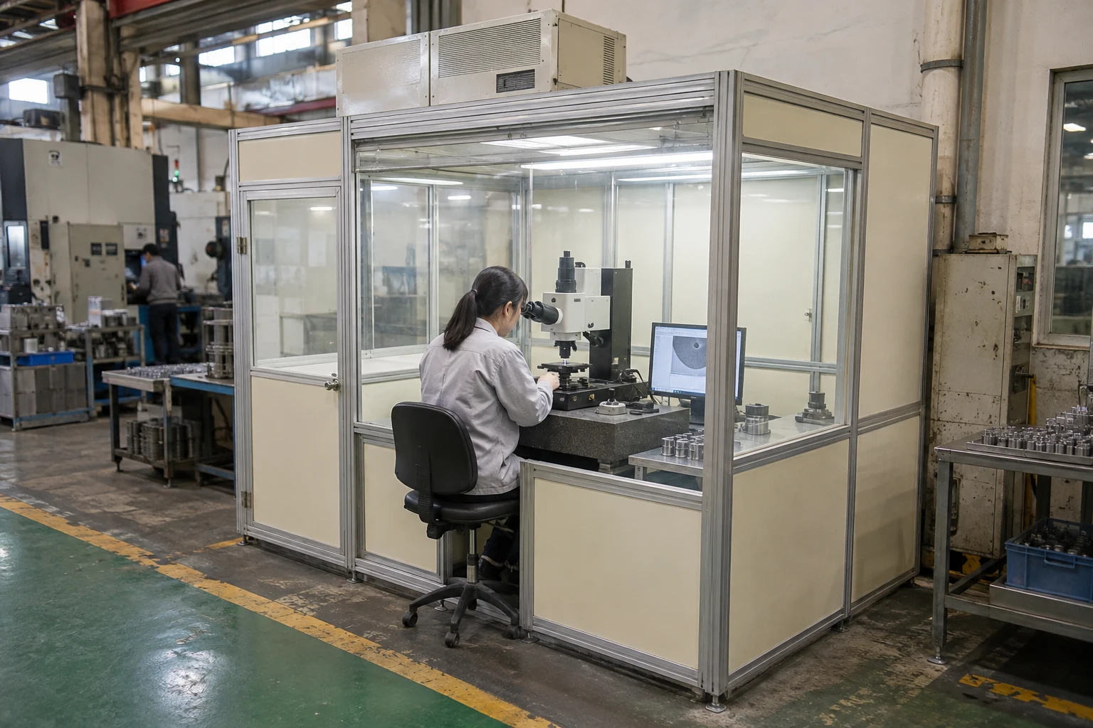 quick-install optical inspection modular cleanroom