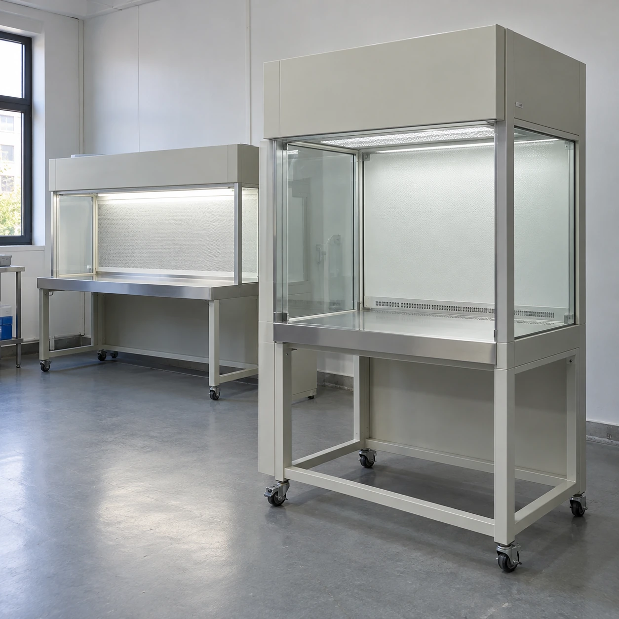 vertical vs horizontal laminar flow hood