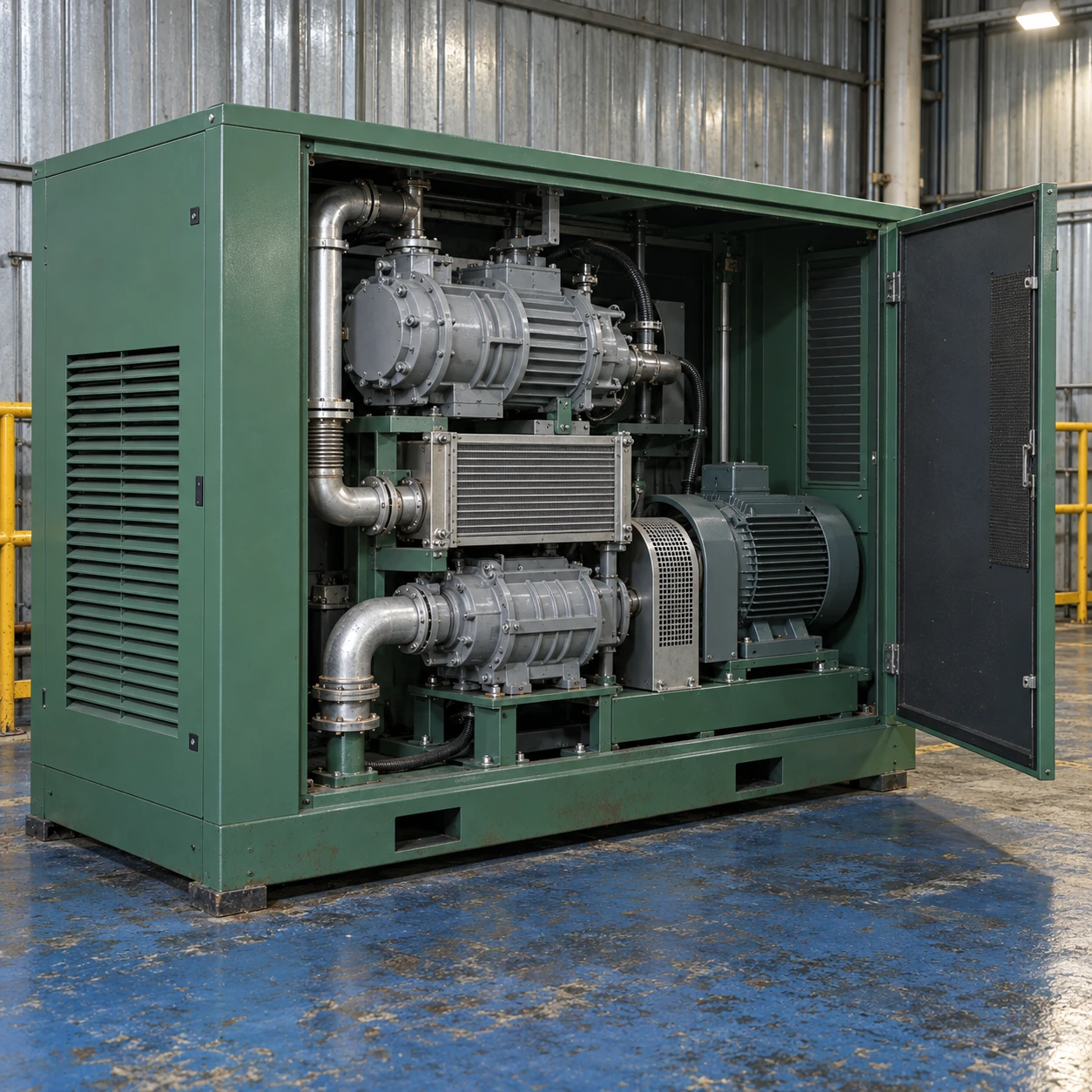 2 stage oil free air compressor
