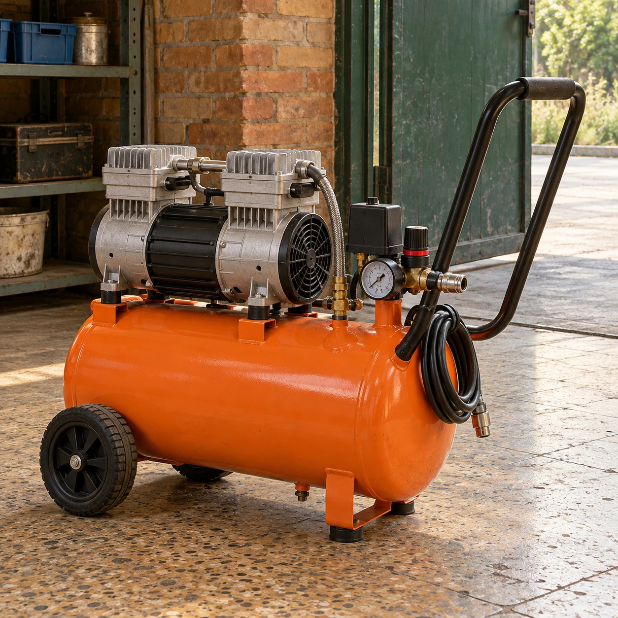 portable oil free air compressor
