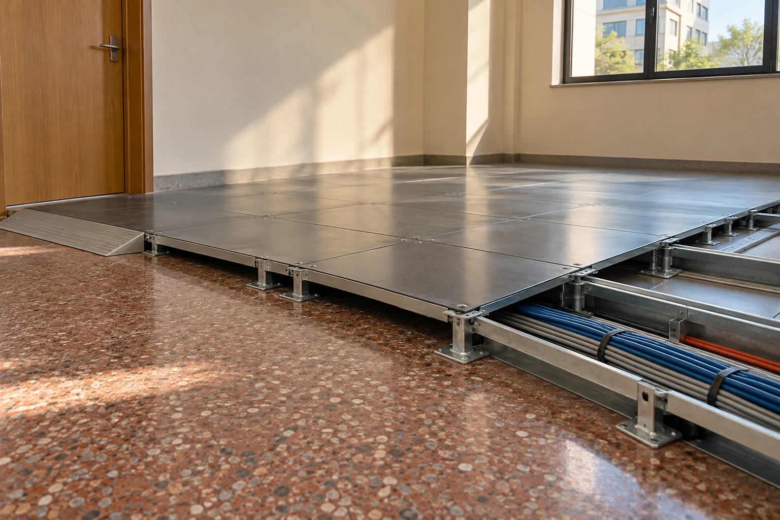 low profile raised access flooring