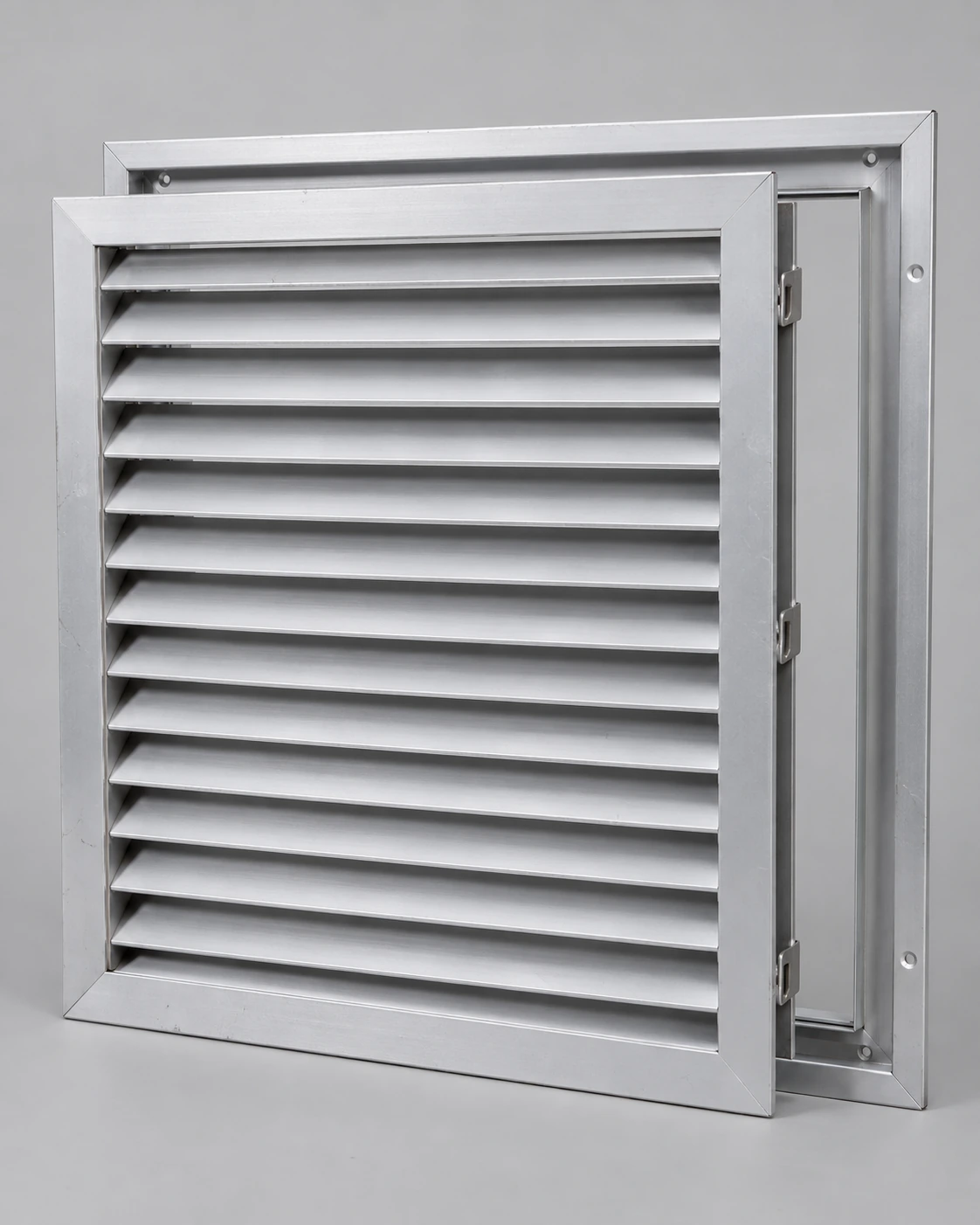 Portrait sixteen-by-twenty aluminium return grille with removable core