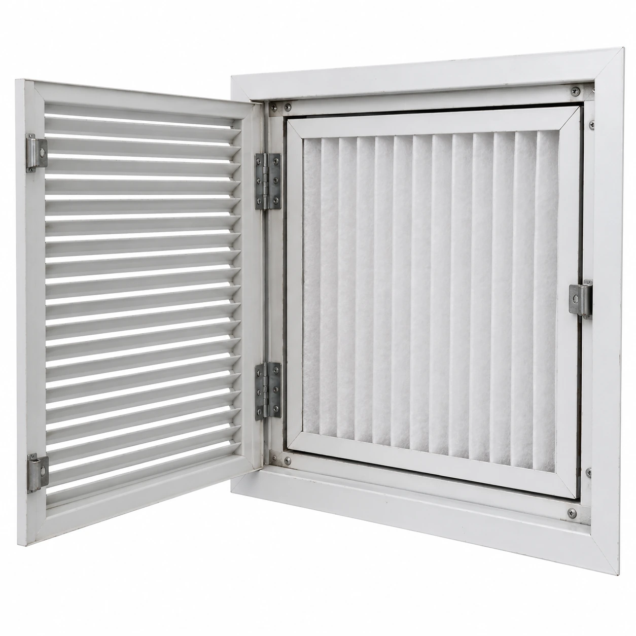 return air grille with hinged filter