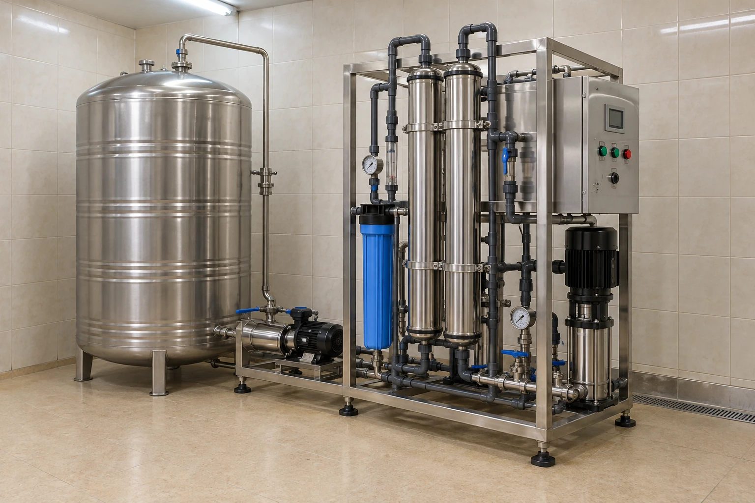 commercial reverse osmosis water purification system
