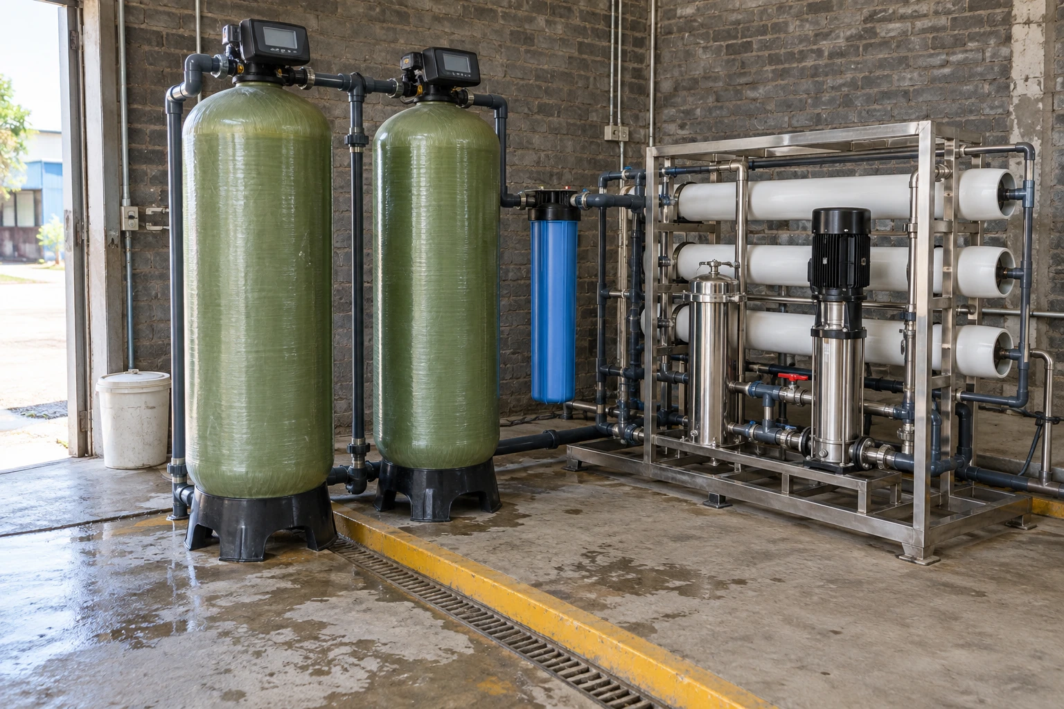 carbon filtration and reverse osmosis water purification system