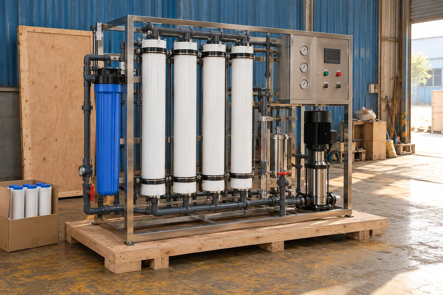 reverse osmosis water purification system factory