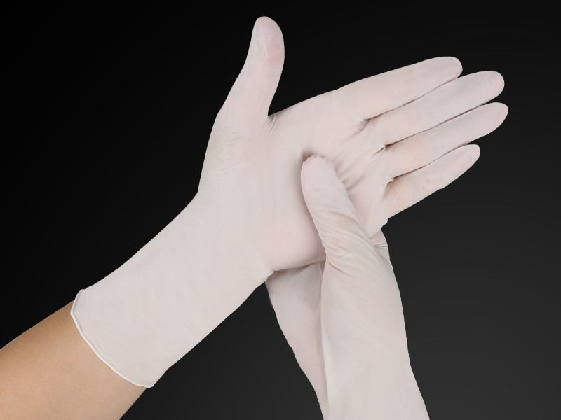 12 Inch White Nitrile Cleanroom Gloves — product view 5