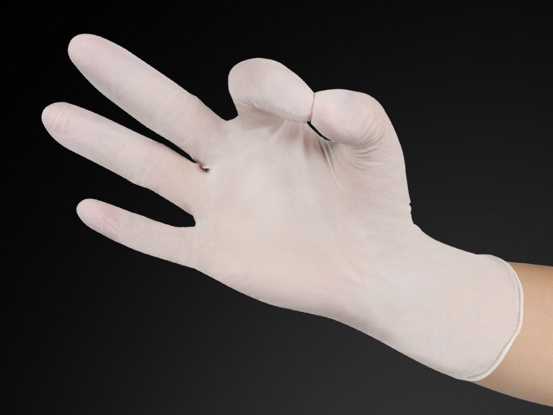 12 Inch White Nitrile Cleanroom Gloves — product view 4