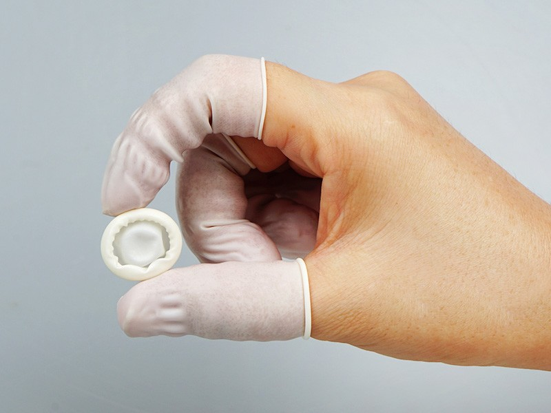 White Nitrile Finger Cots