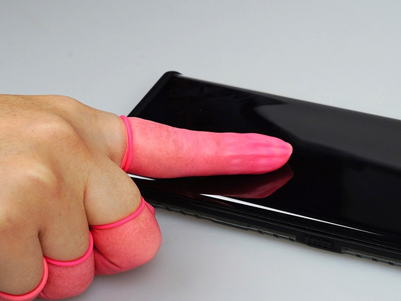 Pink Latex Finger Cots — product view 4