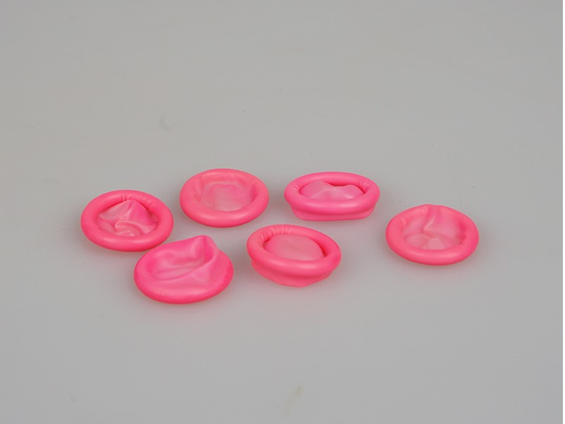 Pink Latex Finger Cots — product view 2