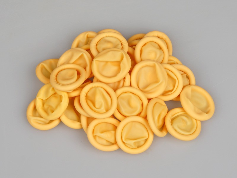 Yellow Latex Finger Cots — product view 3