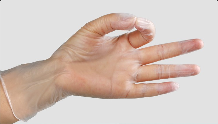 Disposable PVC Gloves — PVC glove finger movement