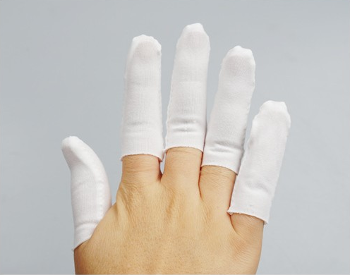 Jersey Fabric Finger Cots — Jersey fabric finger cot coverage