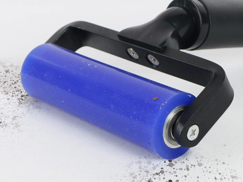 Silicone Dust Roller with Black Handle — product detail and alternate view