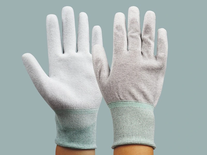 PU Palm-Coated Carbon Fiber Gloves — product detail and alternate view