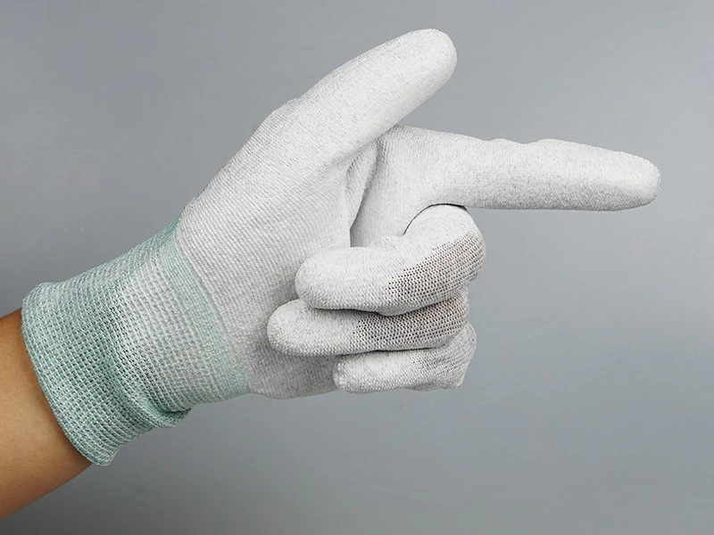 PU Palm-Coated Carbon Fiber Gloves — product detail and alternate view