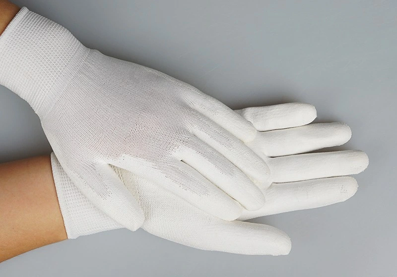 PU-Coated Nylon Gloves — product detail and alternate view