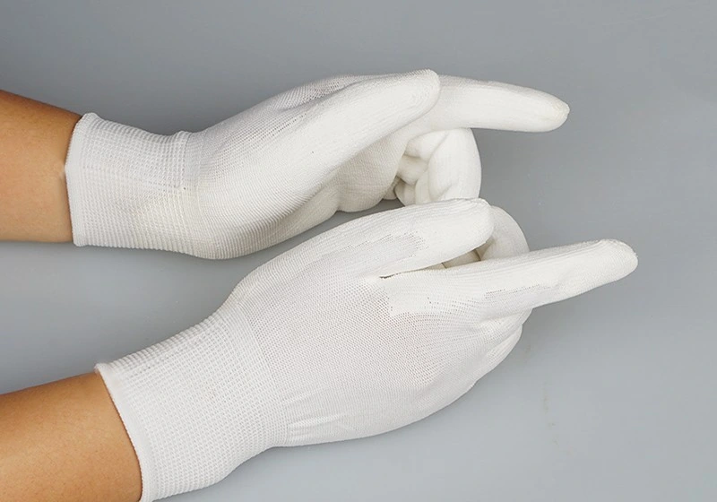 PU-Coated Nylon Gloves — product detail and alternate view