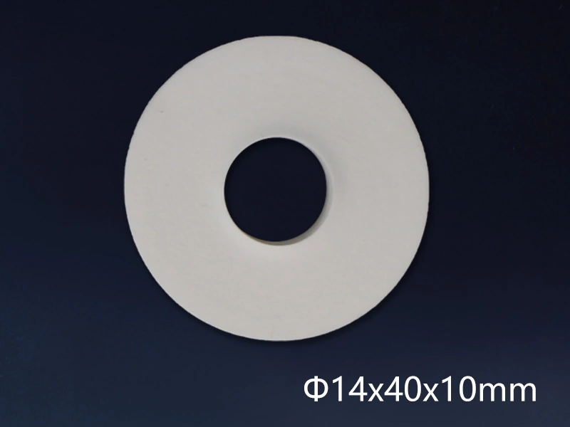 White PU Absorbent Sponge Roller 14 x 40 x 10 mm — dimensions as marked