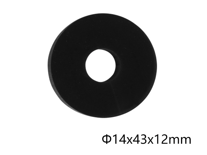 Black PU Absorbent Sponge Roller 14 x 40 x 10 mm — dimensions as marked