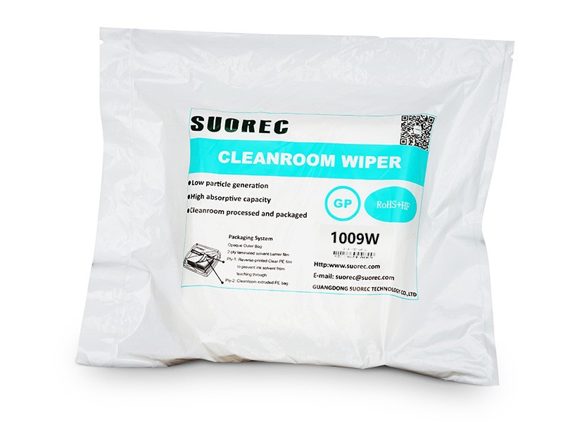 Polyester Cleanroom Wipes 1009W Mesh 148 g/m² — fabric and application detail 1