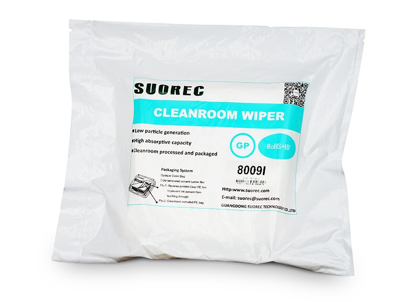 Microfiber Cleanroom Wipes 8009I 205 g/m² — fabric and application detail 1